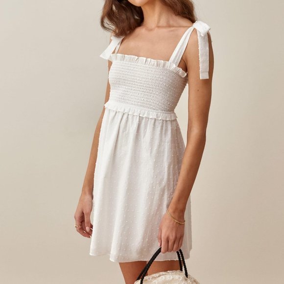 Reformation Dresses & Skirts - Reformation Dawson Mini White Dress